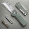 Folding Pocket Utility Knife, Quick Change Box Cutter with Rail