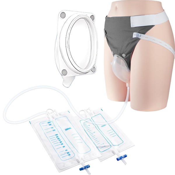 Wearable Urine Collection Set with Silicone Catching Capsule, 1.2M Flexible