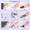 Saviland Acrylic Nail Kit - 3 Colors Clear White Pink
