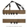 KRYDEX Concealed Carry Low-Vis Ready Chest Rig Elastic Cummerbund Coyote