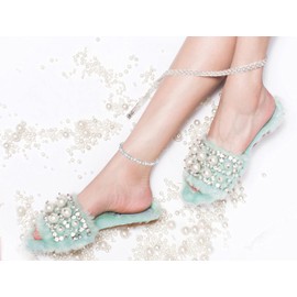 Ankle Bracelets for Women,Sterling Silver Ankle Bracelets,JDGEMSTONE Zircon Silver Anklets for Women,Bling Women's Anklets,Gift for Birthday,Anniversary,Summer Tennis Ankle Bracelet for Women 7.2+2in