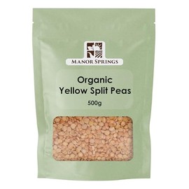 Organic Yellow Split Peas 500g by Manor Springs Organic
