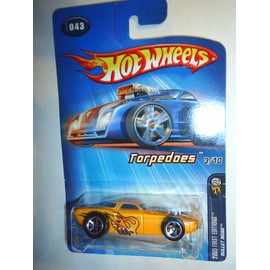 Mattel Hot Wheels 2005 First Editions 1:64 Scale Torpedoes Yellow Bullet Nose Die Cast Car #043