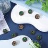 GORGECRAFT 10Pcs Emerald Button Base Sewing Shank Buttons 23 *