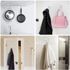 Stainless Steel Large Adhesive Hooks (8 pcs) - 22Ib/10KG Max,