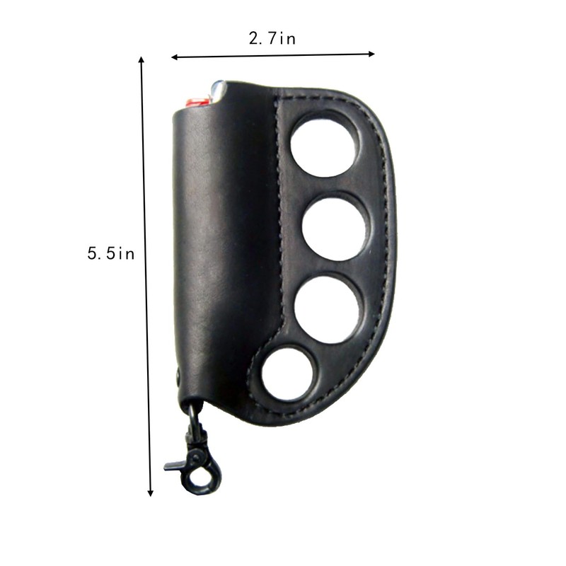 YEZILUU Leather Lighter Case - Protection Case & Keychain, Suitable