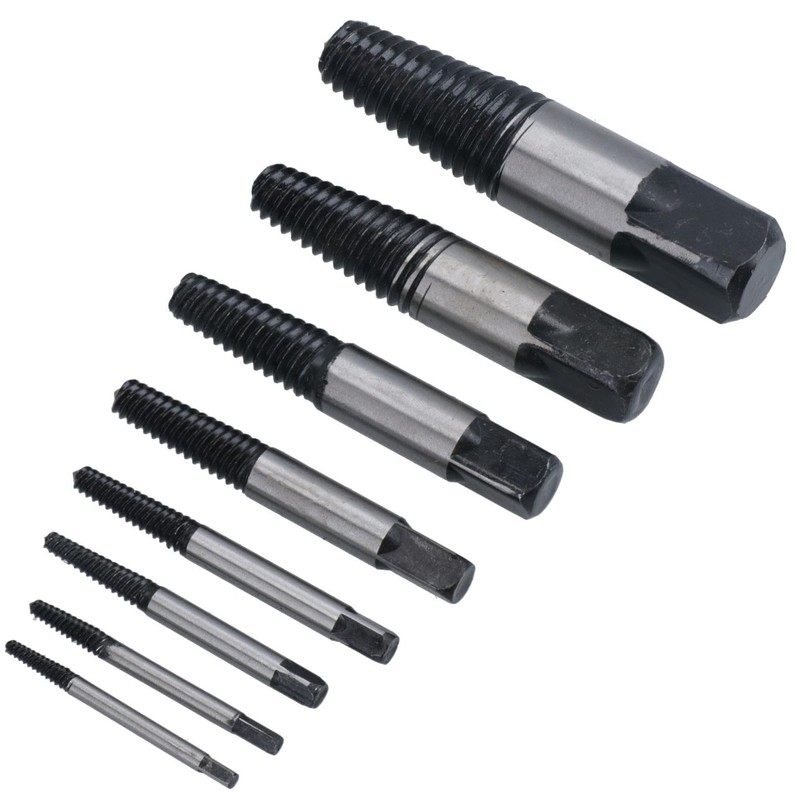 Stud/Bolt/Screw Extractor Remover Set for Rusted, Rounded, Seized Bolt TE111