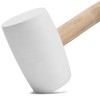 com-four® 2 x Rubber Mallets with Peg Extractor, Soft Hammer