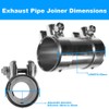 BITS4REASONS E-TECH EC010 New Model Heavy Duty Adjustable Exhaust Pipe