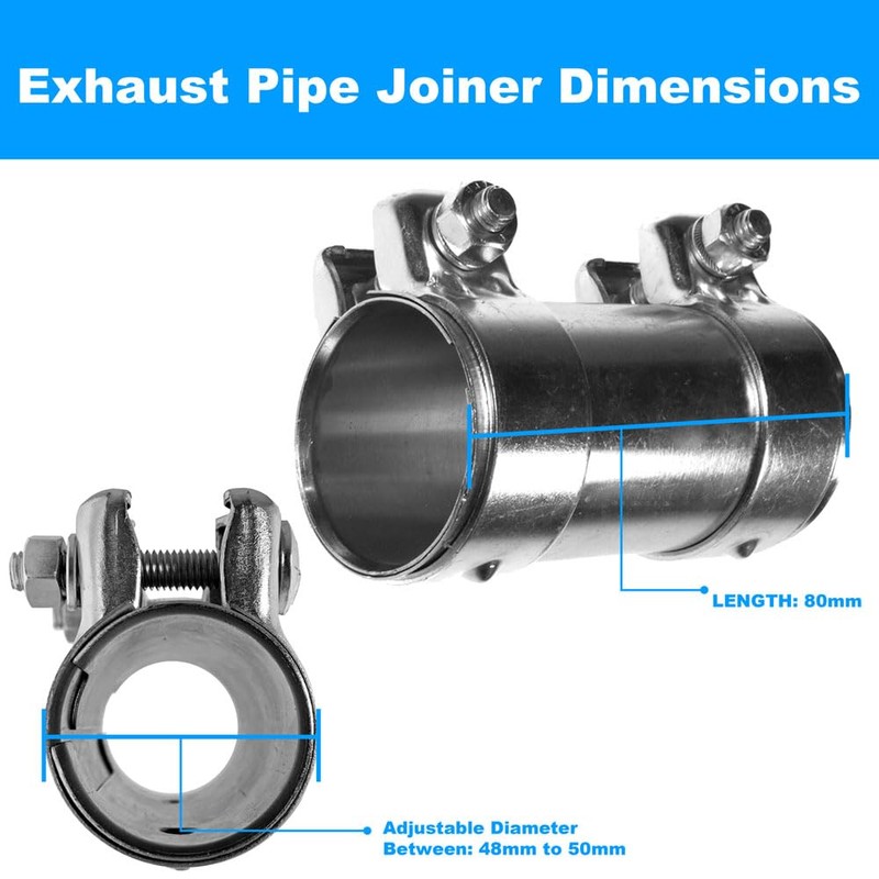 BITS4REASONS E-TECH EC010 New Model Heavy Duty Adjustable Exhaust Pipe
