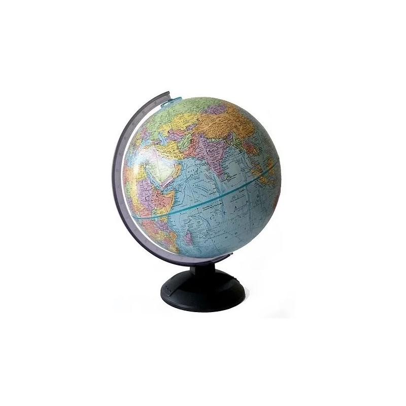 Globemaster Globo Terráqueo Azul Didáctico 30.5cm Con Relieve Montañas