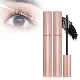 Máscara de Pestañas Alargadora Y Rizadora, Resistente Al Sudor, Voluminizadora Para Pestañas Espectaculares, Resistente A Las Manchas Para Piel Grasa, Maquillaje de Ojos Para Mujeres Ocupadas. (2 Negro)