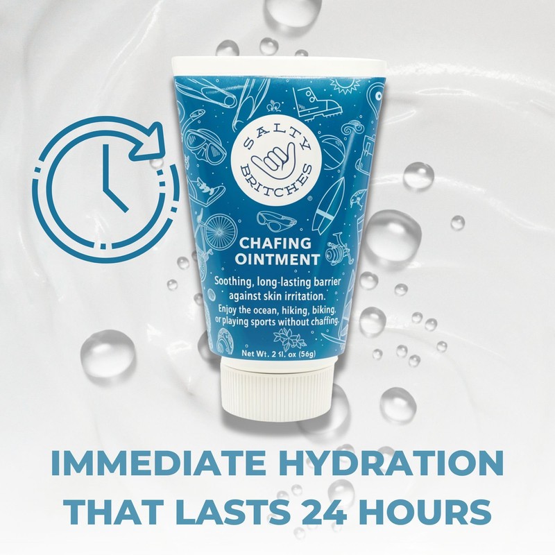 Salty Britches Waterproof Anti Chafing Ointment, Chafing Gel, Half Marathon