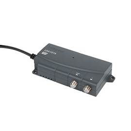 Labgear TV Signal Booster Aerial Amplifier, 1 Way Signal Distribution Amplifier with F-Type Connections, 4G & 5G Filtered, Indoor TV Aerial, Booster For TV/FM/DAB, RED Compliant