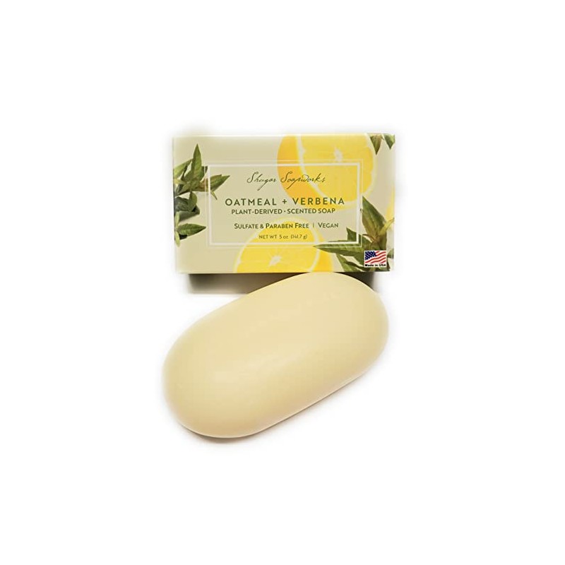 Shugar Soapworks Oatmeal & Verbena Soap - 5 Ounce Beauty