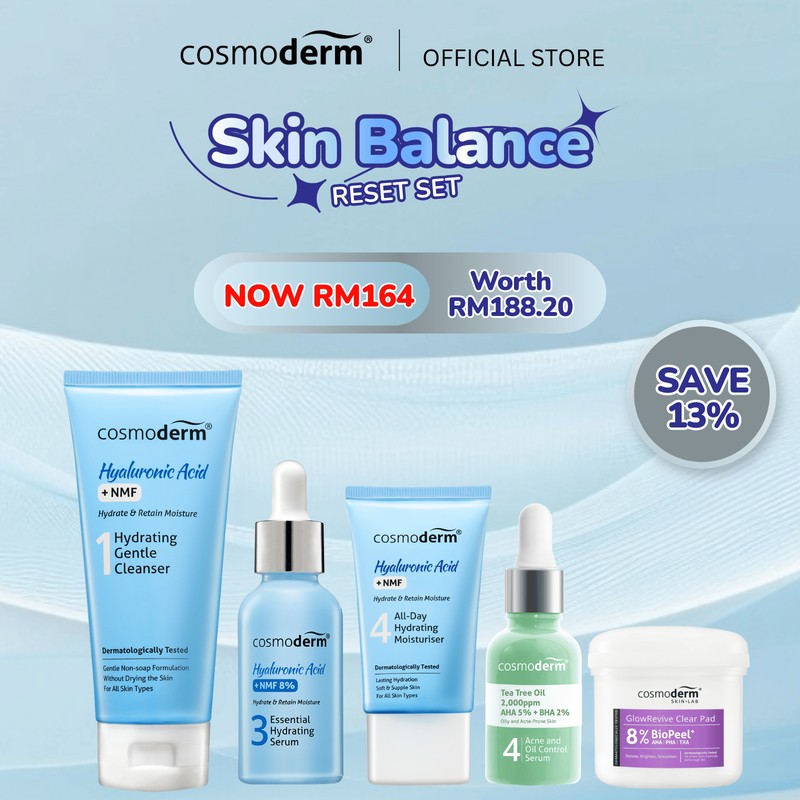 Cosmoderm Hyaluronic Acid Essential Hydrating Serum (30ml)