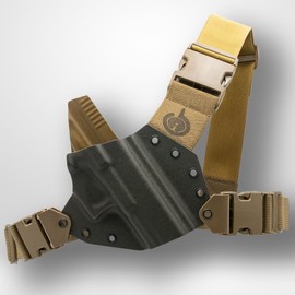 Kenai Chest Holster for a Glock - MAS Grey/Coyote (Model - 40 MOS, Right)