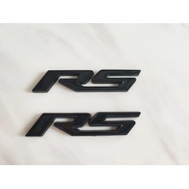 2X RS Badge Decal Suitable for RS Series Cars and Trucks(Black)