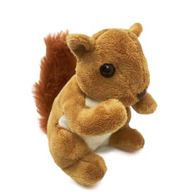 Plushland 8 Inch Soft Plush Stuffed Animals Study Buddy Toys, Wonderful Friends for Kids Children Toddler,Good Partner for School Closures,Distance Learning,Home Activities. (Squirrel)