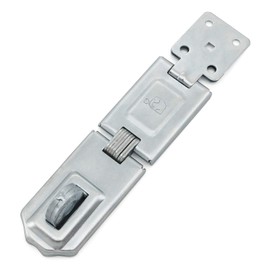 Safety Hasp for Padlock Large Stainless Steel Galvanised Double Joint Long Eyelet Hardened 155 mm
