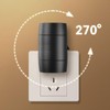 2 PCS Rotatable LED Night Light, Plug-in, Fit Horizontal/Vertical Outlets,with