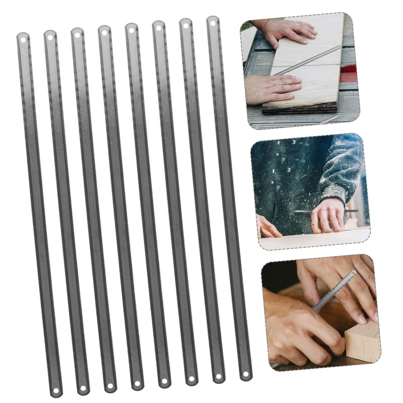 WOONEKY Flexible Hacksaw Blades 25pcs Set Double-sided Carbon Steel Ideal