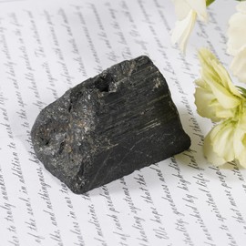 Soulnioi Healing Crystal Stones Incense Holder Irregular Gemstones Incense Stick Burner for Yoga Meditation Home Decor - Black Tourmaline Crystal