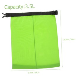 WOONEKY 3pcs Storage Bag Set for Camping Boating Kayaking and Fishing Green Dry Pouch with Watertight Top Closure for Phones Cameras and Documents