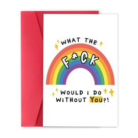 LiuuLi Funny Thank You Card for Best Friend, Friendship Card, Happy Thank You Card for Coworker Appreciation Card for Boss Teacher Friend Doctor