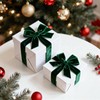 KINGLAKE 25mm Dark Green Velvet Ribbon for Gift Wrapping, 25