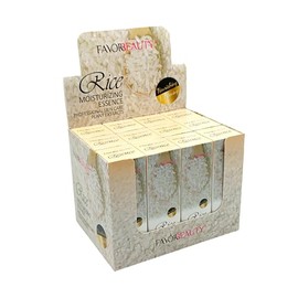 Caja con 12 Sérum Facial de Arroz Hidratante | Reparador de arrugas, Aclara manchas oscuras, Reduce Poros y Purifica la Piel.