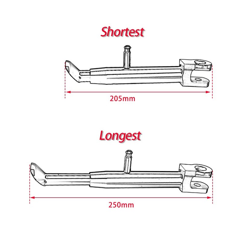 Motobiker Adjustable Kickstand Side Stand Compatible with 2008-2013 Honda CBR1000RR