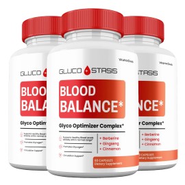 Gluco Stasis Blood Balance Capsules, Max Strength , GlucoStasis Pills (3 Pack)
