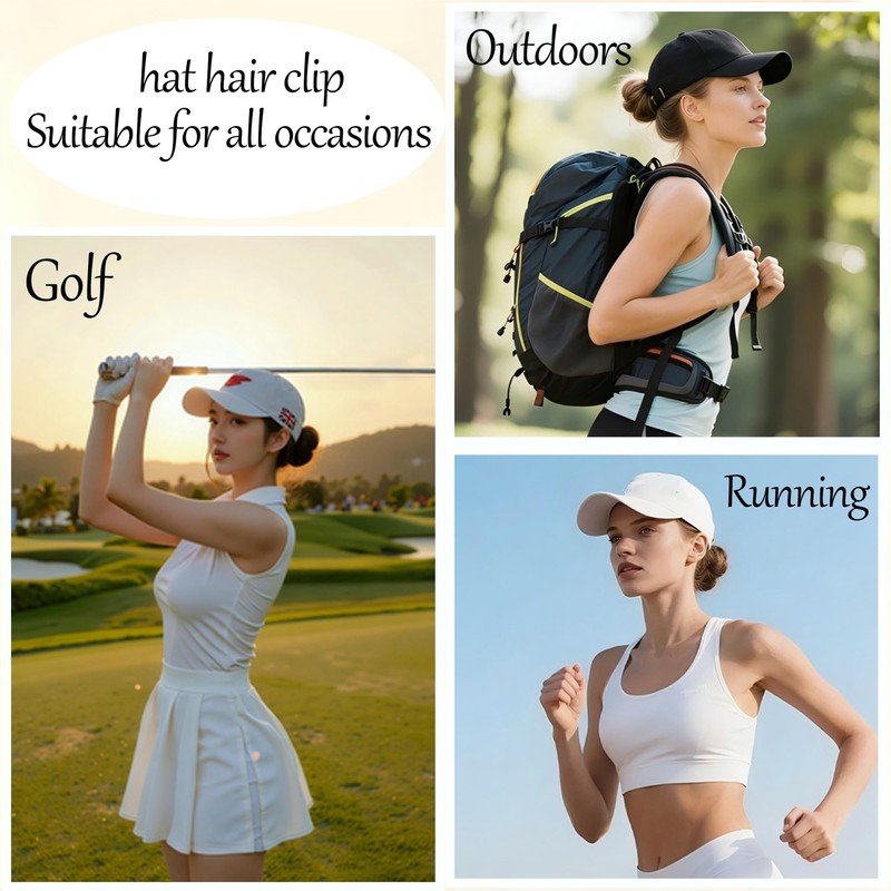 3 PCS Hat Claw Clip for Women,Large Claw Clip for
