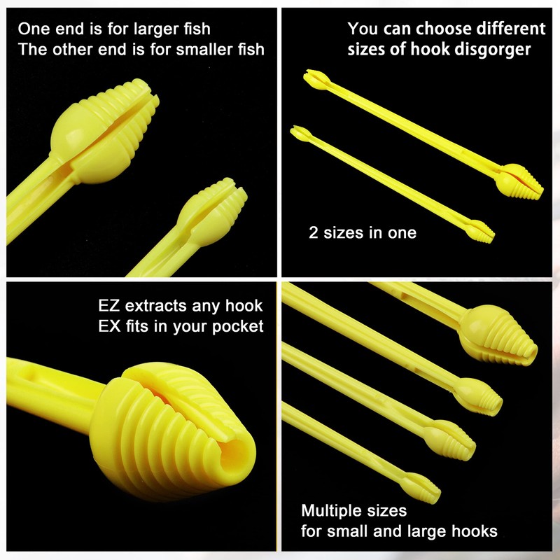 Plastic Hook Disgorger Hook Remover Tool 4PCS Fishhook Dehooker Unhooking