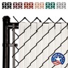 SoliTube Slat Privacy Inserts for Chain-Link Fence, Double-Wall Vertical Bottom-Locking