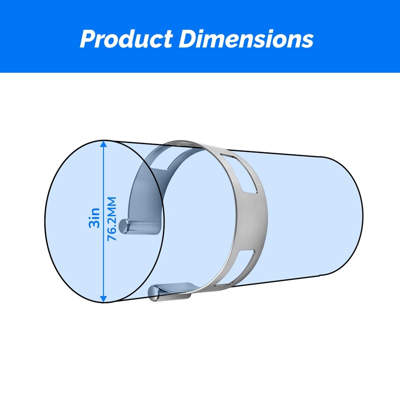 3" (76.1mm) Exhaust Tacking Band Clamp-On for Welding & Fabrication