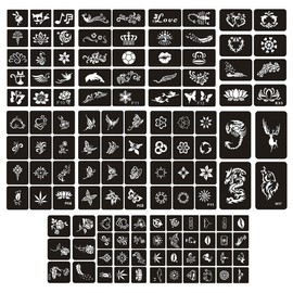 KEQAR 10 Tattoo Skelett Schablonen, Gemalte Skelett Tattoos, Flash Tattoo Schablonen für Kinder und Erwachsene, Gesicht, Hände, Füße, Finger, Erwachsene Gesicht Hände Füße Finger