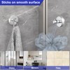 HUFEEOH Suction Cup Hooks for Shower, 4 Pack Removable Towel