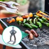 YAPKOLV Grillwursthalter Aus Edelstahl, Kreativer Stehender Mann Wurst Grillständer, Tragbarer