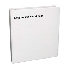 Bargain Max Decals Living The Minivan Dream Decal Notebook Car Laptop 8" (Black)