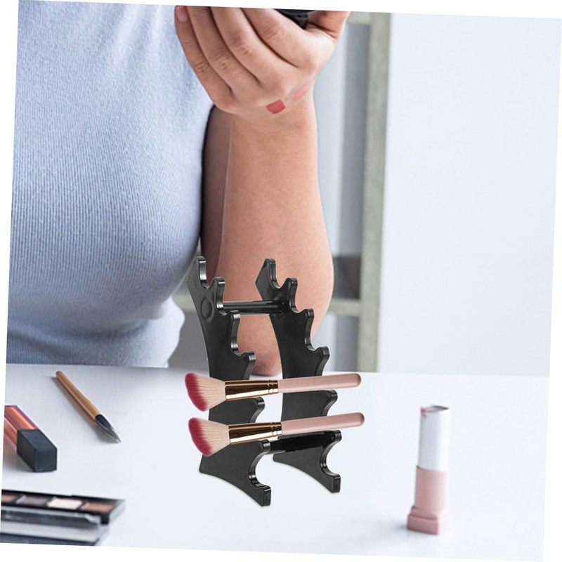 Healeved 2pcs Makeup Brush Holder Display Stand Slots Organizer for
