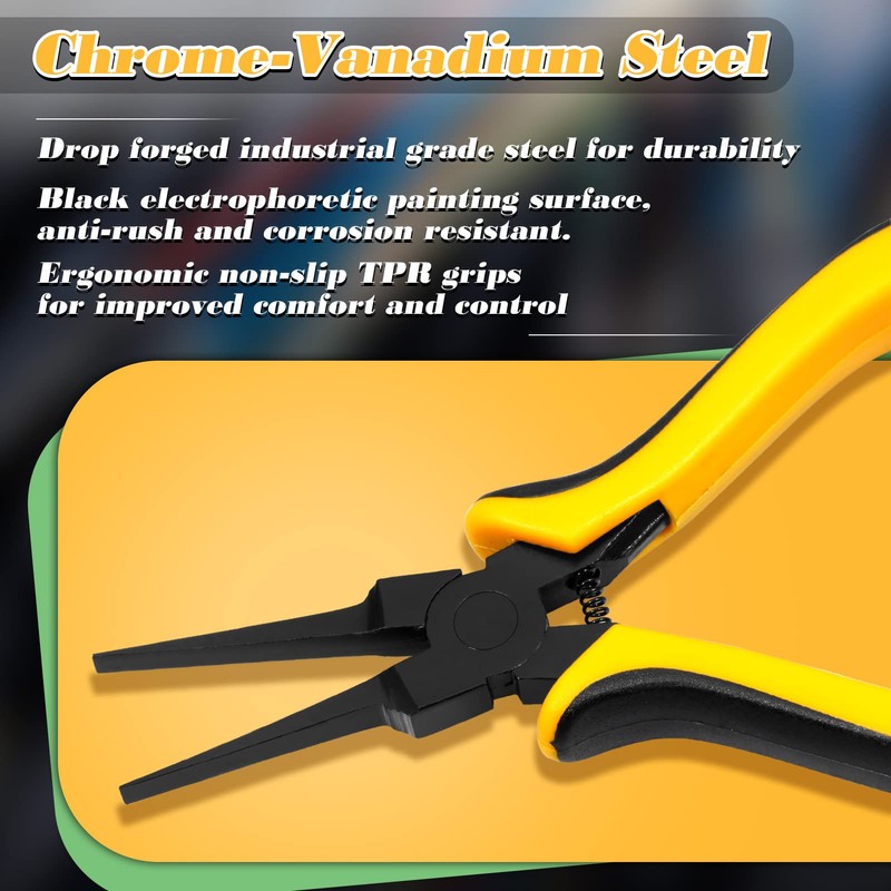 SPEEDWOX Thin Flat Nose Pliers 5.5 Inch Thin Flat Needle