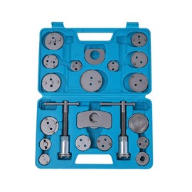 ZJERYL GULL Disc Brake Caliper Compression Tool 22pc Professional Piston Compressor Tool Set for Automotive Brake Pad Replacement (Blue)