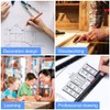 Scale Ruler, Architectural Ruler, Aluminium, Triangular, Metric Scales 1:20, 1:25,