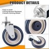 FLKQC 4Pack Shopping Cart Replacement Casters, 5-Inch Swivel Casters with