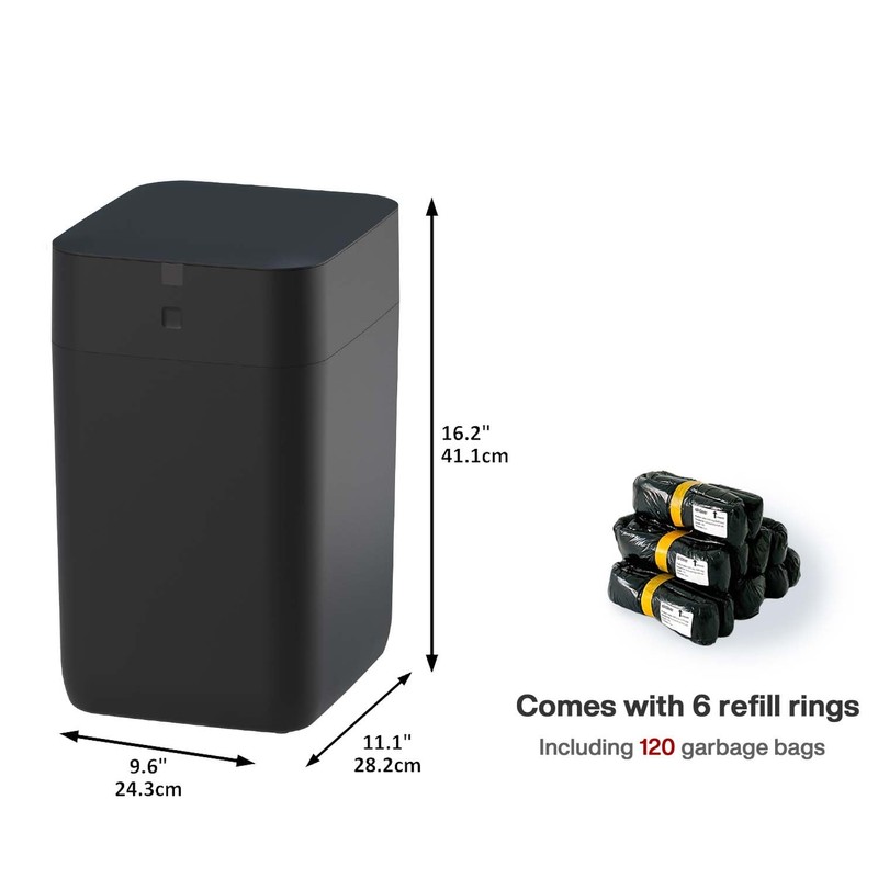 Airdeer Automatic Trash Can, 4 Gallon Self Sealing and Self-Changing