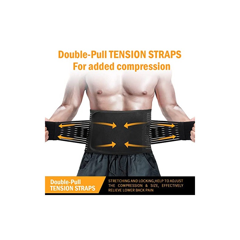 DARLIS Back Brace - Back Support Belt with Removable Inflatable