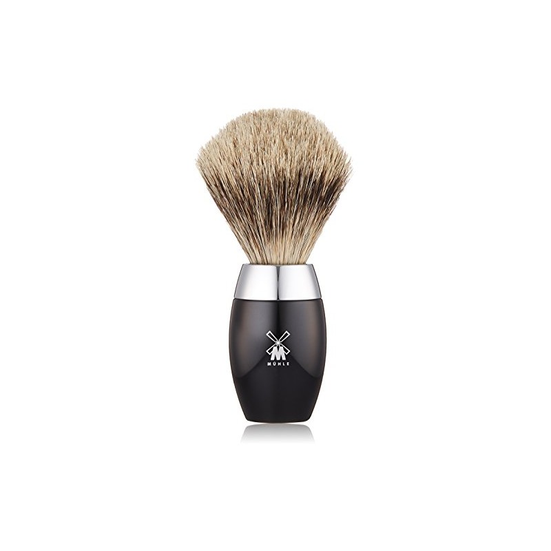 Mule KOSMO Shaving Brush (Fine Badger), Black Resin 281K876