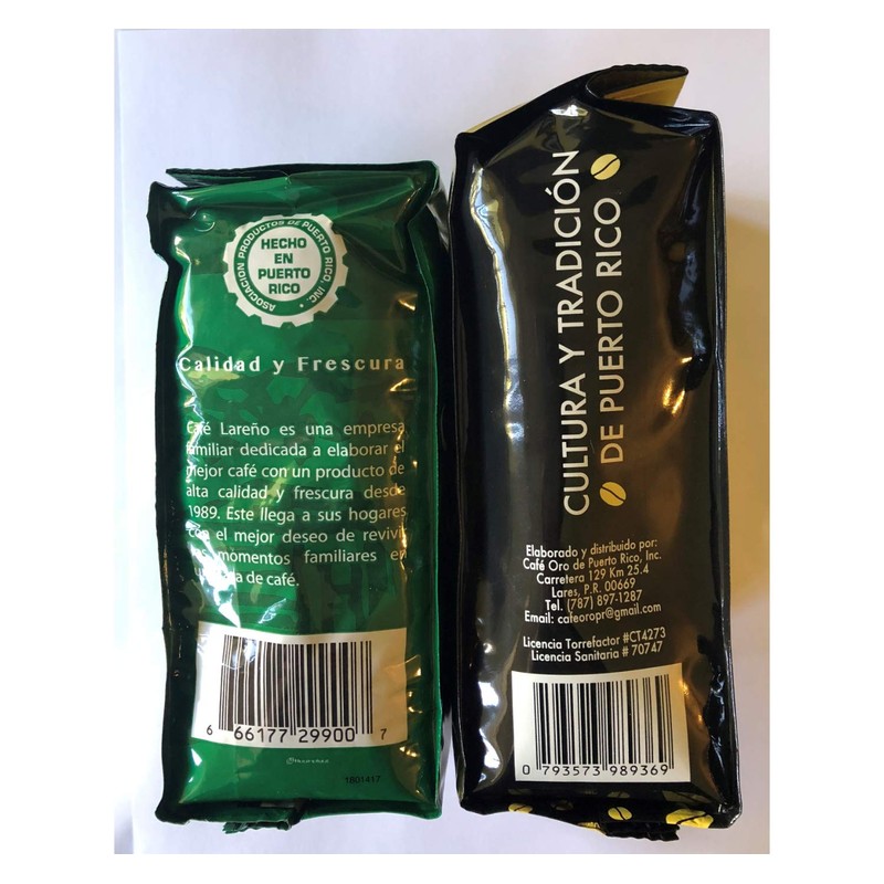 Lareno and Oro Coffee Bundle from Puerto Rico 8 Ounces